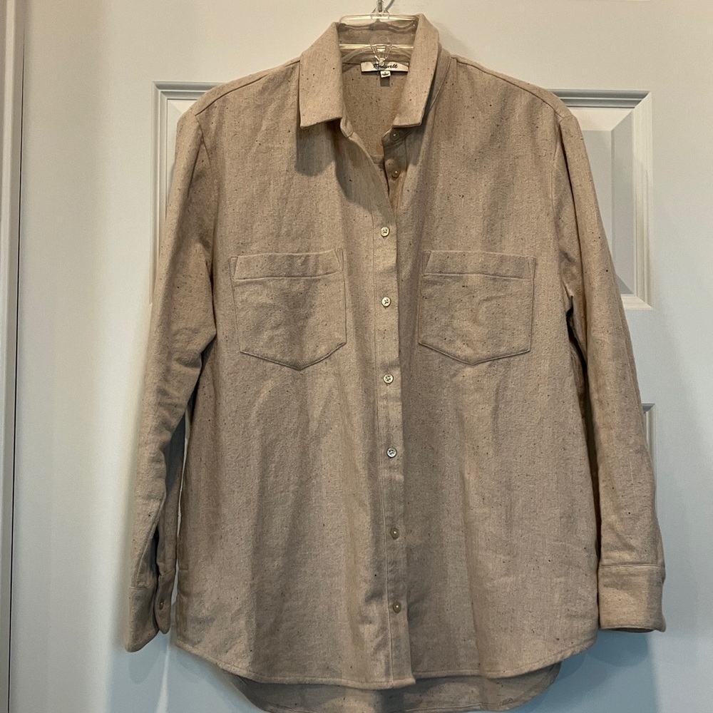 Madewell Flannel Sunday Shirt in Speckle